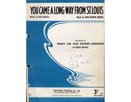 6132 | You Came a Long Way from St. Louis - recorded by Peggy Lee & George Shearing on Capitol Records