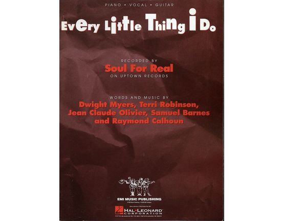 6139 | Every Little Thing I Do - Recorded by Soul For Real - Original Sheet Music Edition