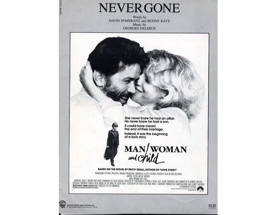 6142 | Never Gone - From the Paramount Picture "Man, Woman and Child" - For Piano and VOice with Guitar chord symbols