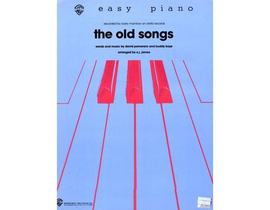 6142 | The Old Songs - Recorded by Barry Manilow - Easy Piano