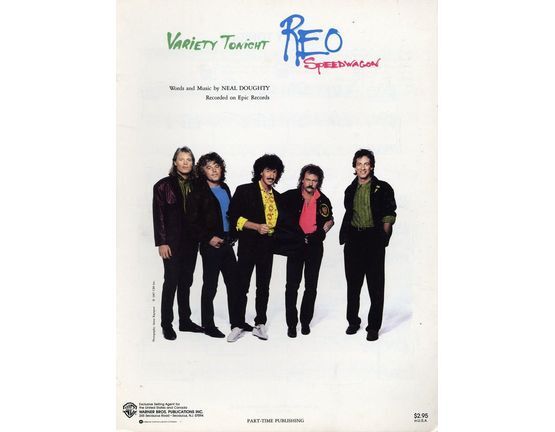 6142 | Variety Tonight - Recorded on Epic Records by REO Speedwagon