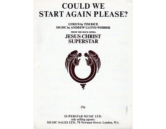 6160 | Could we Start Again Please - From the Rock Opera "Jesus Christ Superstar"