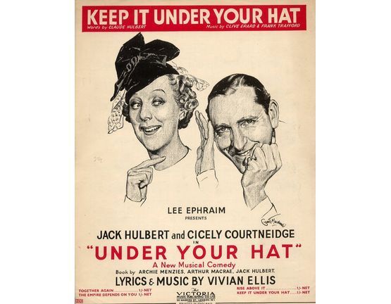 6188 | Keep it under your Hat, song from the film Under Your Hat starring Jack Hulbert and Cicely Courtneidge