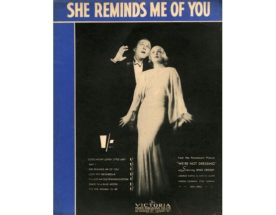 6188 | She Reminds me of You - From the Paramount Picture 'We're not Dressing' - Featuring Bing Crosby & Gracie Allen
