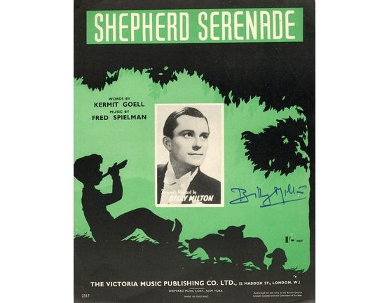 6188 | Shepherd Serenade - Song - Autographed by Billy Milton
