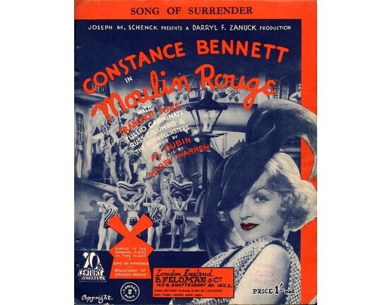 6192 | Song of Surrender - Featuring Constance Bennett in "Moulin Rouge"