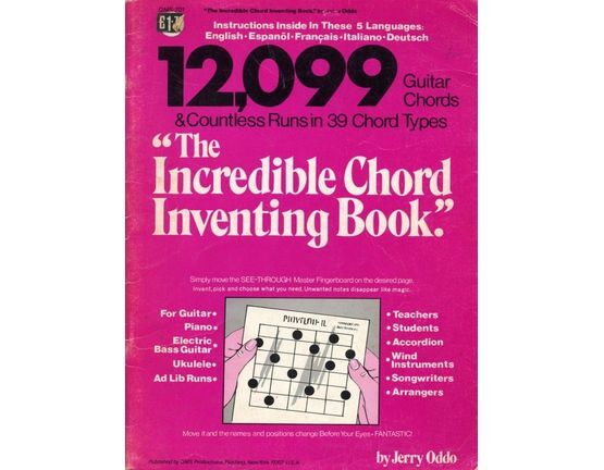 6197 | "The Incredible Chord Inventing Book." 12,099 Guitar chords & countless Runs in 39 Chord Types