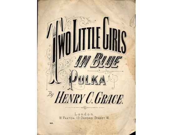 6217 | Two Little Girls In Blue polka