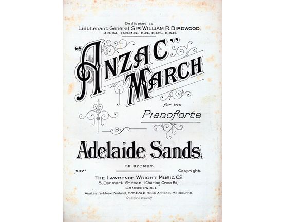 6218 | Anzac - March for Piano