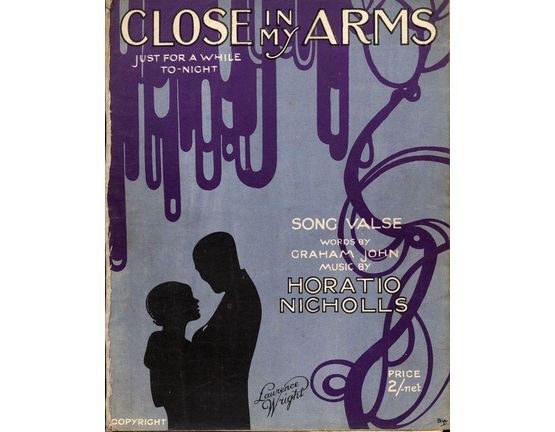6218 | Close in My Arms - Song Waltz - Key of E flat major for low voice