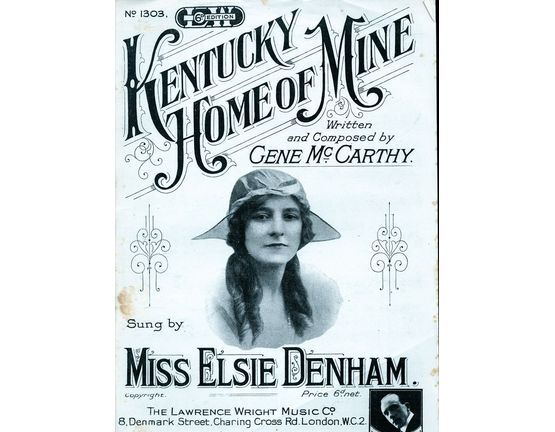 6218 | Kentucky Home of Mine - Song as performed by Miss Elsie Denham