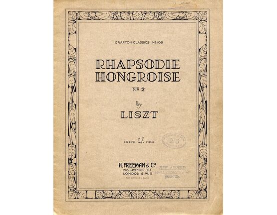 6226 | Rhapsodie Hongroise - No. 2 - Piano Solo - Grafton Classic No.106