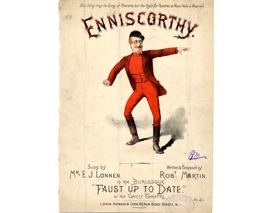 6228 | Enniscorthy - Sung by Mr. E. J. Lonnen in the Burlesque ''Faust up to Date''