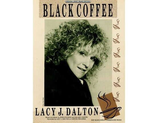 6229 | Black Coffee - Featuring Lacy J. Dalton - Original Sheet Music Edition