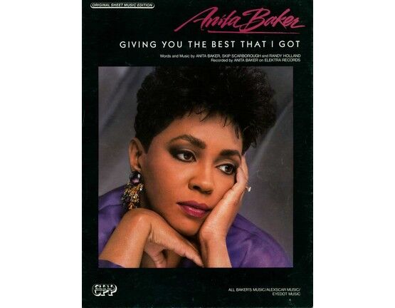 6229 | Giving you the Best That I got - Featuring Anita Baker - Original Sheet Music Edition