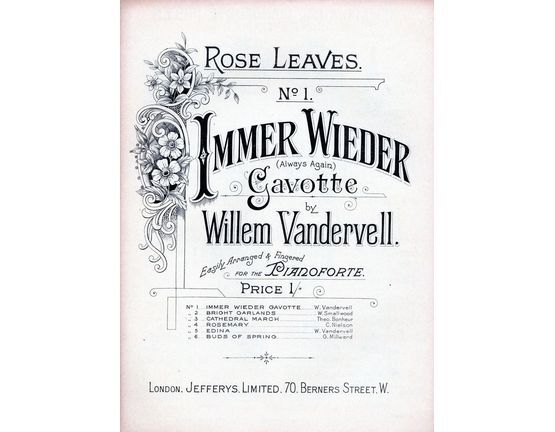 6238 | Immer Wieder (Always Again), No. 1 of "Rose Leaves"