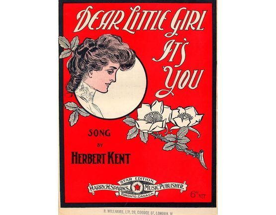 6268 | Dear Little Girl it's You - Song - For Piano and Voice