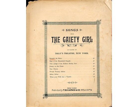 6287 | Beneath the Skies and Whisper and I Shall Hear - Song from ("The Gaiety Girl")