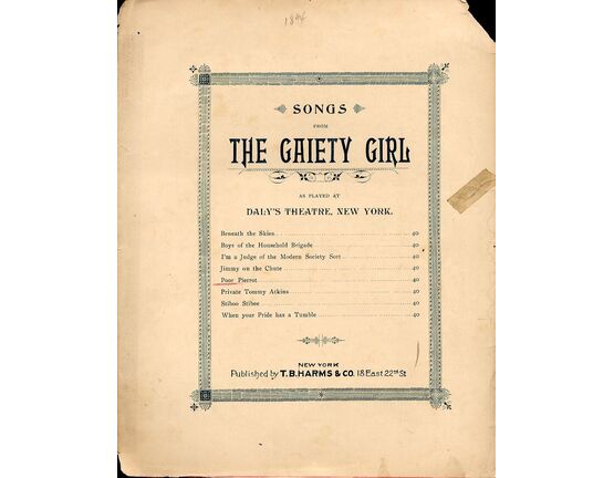 6287 | Poor Pierrot - From "The Gaiety Girl"