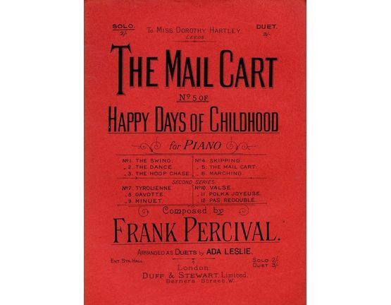 6320 | The Mail Cart -  No. 5 of "Happy Days of Childhood" for Piano