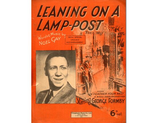 6360 | Leaning on a Lamp Post - George Formby in "Feather Your Nest" -  Herman's Hermits