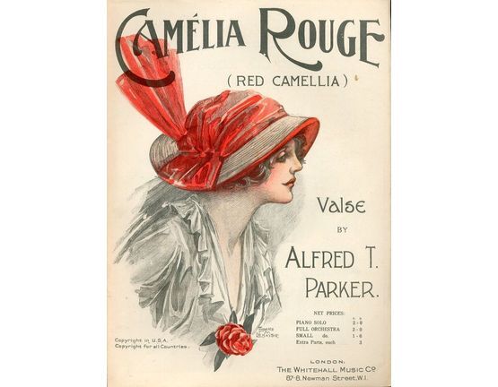 6392 | Camelia Rouge (Red Camellia) Valse - For Piano Solo