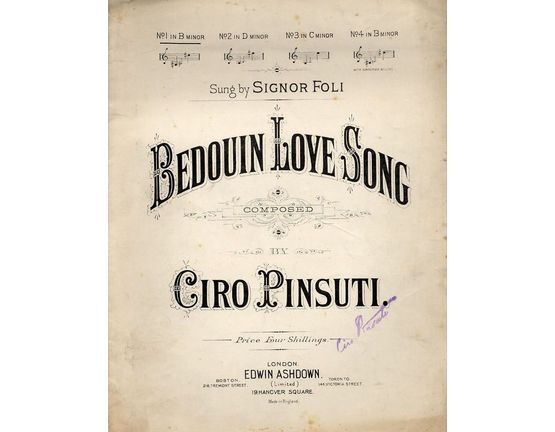 65 | Bedouin Love Song - For Low Voice in the Key of B minor