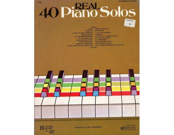 6515 | Real 40 Piano Solos - Intermediate Piano