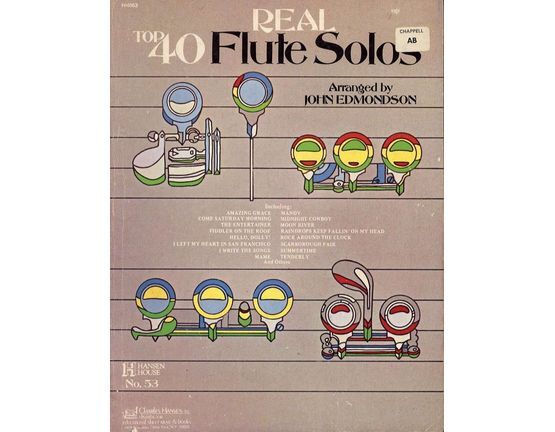 6515 | Real Top 40 Flute Solos - Hansen House edition No. 53 - For Flute with Piano accompaniment