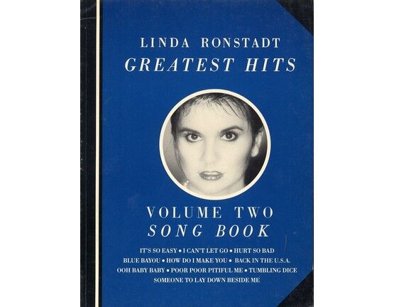 6530 | Linda Ronstadt Greatest Hits - Volume Two Song Book - with Pictures