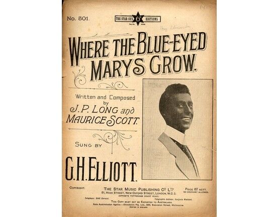 6544 | Where the Blue Eyed Marys Grow - Song Featuring G. H. Elliot