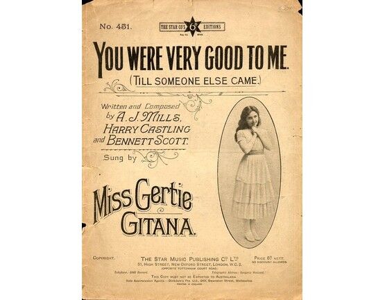 6544 | You Were Very Good to Me (Till Someone Else Came) Featuring Miss Gertie Gitana