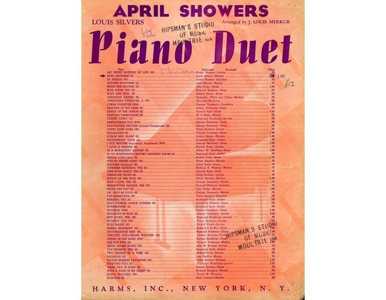 6551 | April Showers - Piano Duet