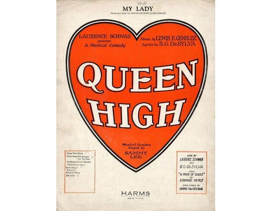 6551 | My Lady - From the Musical Comedy Queen High - For Piano and Voice
