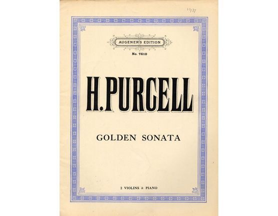 6554 | Golden Sonata - For two violins and piano with seperate violin parts - Augeners Edition No. 7410