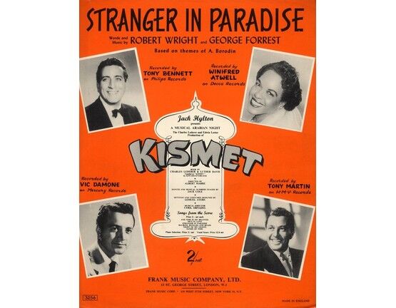 6583 | Stranger in Paradise - From the production "Kismet" - Recorded by Tony Bennett, Winifred Atwell, Tony Martin and Vic Damone