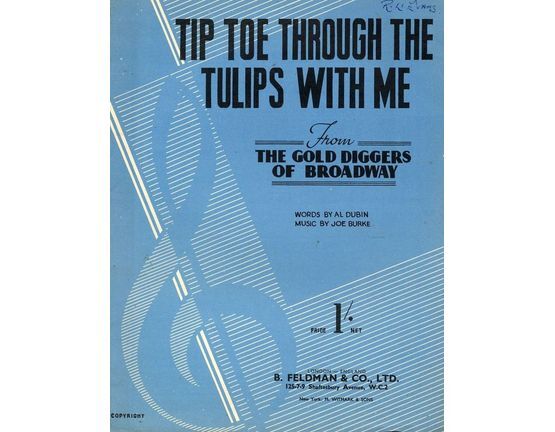 6587 | Tip Toe Through the Tulips with Me - From "The Gold Diggers of Broadway" - With Ukulele Part