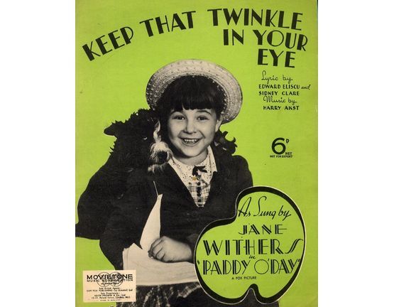 6608 | Keep That Twinkle in Your Eye - Song featuring Jane Withers in "Paddy O'Day"