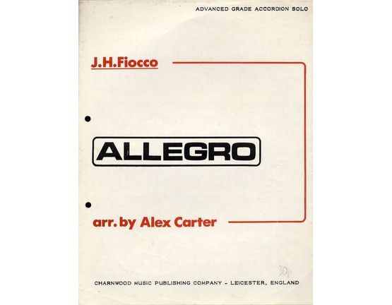 6620 | Allegro - Advanced Grde Accordion Solo