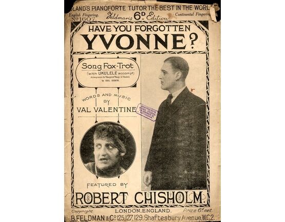 6630 | Have you forgotten Yvonne? - Song Fox Trot featuring Robert Chisholm