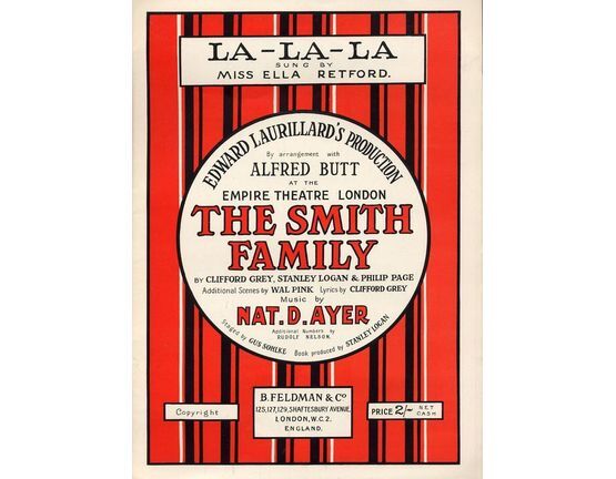 6630 | La - La - La - From "The Smith Family" at the Empire Theatre