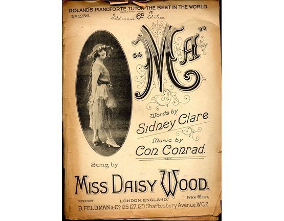 6630 | Ma, (He's Making Eyes at Me) - Song - Performed by  Miss Daisy Wood