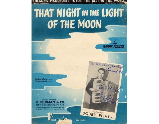 6630 | That Night in the Light of the Moon - Ukulele, Guitar and Piano-Accordion Accompaniment