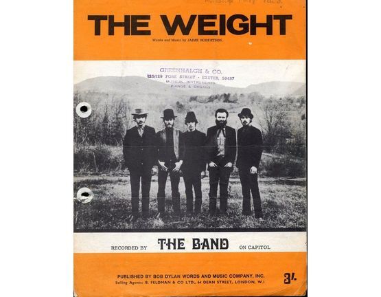 6630 | The Weight - Recorded by The Band on Capitol