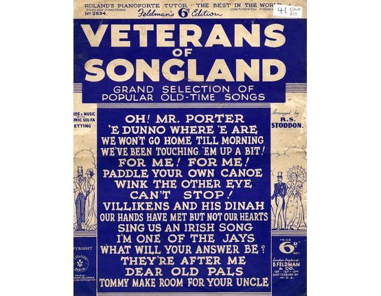 6630 | Veterans of Songland - Grand Selection of Popular Old-Time Songs - With Words, Music and Tonic Sol-Fa Setting