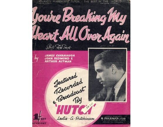 6630 | You're Breaking My Heart All Over Again Featuring - Featuring Hutch