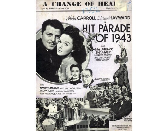 6639 | A Change of Heart - Song From "Hit Parade of 1943" Featuring John Carroll and Susan Hayward