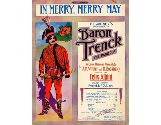 6641 | In Merry Merry May! - From the Opera "Baron Trenck" - Song for Piano and Voice