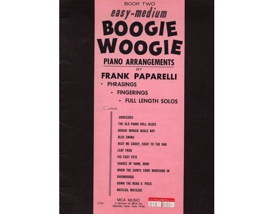 6657 | Easy Boogie Woogie Piano Arrangements. Book 2