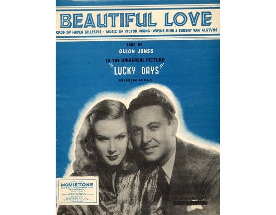 6674 | Beautiful Love - From the film "Lucky Days" - Featuring Allan Jones